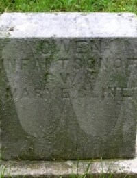 Owen Cline - grave marker