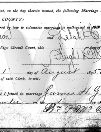 Gibson - Carpenter Marriage License