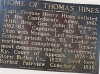Thomas Hines - plaque at his home
