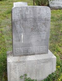 Peter Snedeker Grave Marker - Forsythe Cemetery