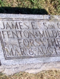 James E. Forsythe grave marker