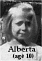 Alberta Forsythe (age 10)