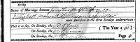 James Forsythe &amp; Elizabeth Boswell Marriage Register - 1764