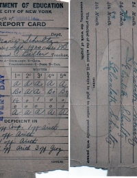 Maria Schultz - Report Card 1920