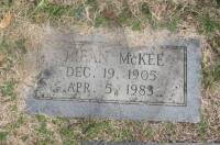 Orean McKee - Grave Marker