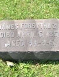 James Forsythe - Grave Marker