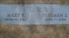 Freeman &amp; Mary Furr - grave marker