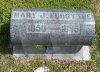 Mary Jane Rhodes Forsythe - grave marker