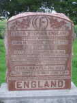 Elder Stephen &amp; Anna (Harper) England - grave marker