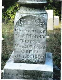 Michael Cader Embry - grave marker