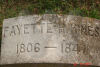 Fayette Hines - grave marker