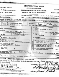 Richard Forsythe, Sr. - birth certificate