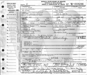 Isaac T. Hines - death certificate