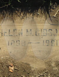 Helen M. Gibson - grave marker #2