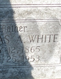 Thomas A. White - grave marker