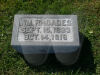 William Franklin Rhoads - grave marker