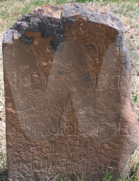 Mary Anna Shultz Rinker - grave marker
