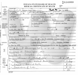 Ulysses Grant Webb - death certificate