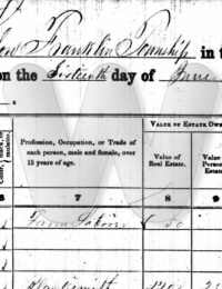 1860 US Census - Elizabeth Amanda Gardner